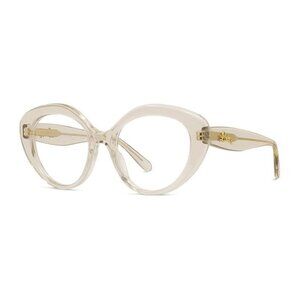 NWT LOEWE WOMEN EYEGLASSES BEIGE CAT EYE LOEWE EYEWEAR